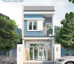 Mẫu thiết kế nhà phố 2 tầng với chi phí xây dựng dưới 1 tỷ