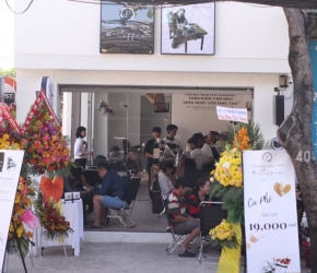 Thi công quán cà phê Trung Nguyên E Coffee, 14/1B Nguyễn Văn Quá, Quận 12