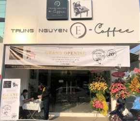 Thi công quán cà phê Trung Nguyên E Coffee Tân Quy, Củ Chi