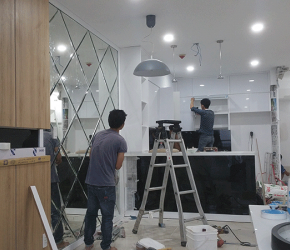 Quy trình xây dựng nhà: Sản xuất, lắp đặt nội thất