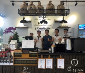 Thi công quán cà phê Trung Nguyên E Coffee Âu Cơ, Tân Phú