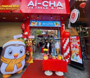 Dự án thi công chuỗi cửa hàng Trà sữa AI - CHA