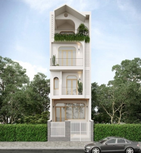 Mẫu thiết kế nhà phố 4 tầng đẹp mê ly