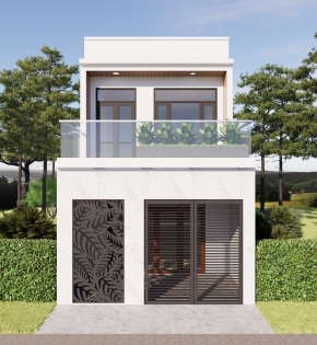 Nhà phố 2 tầng cho đôi vợ chồng trẻ tại Hóc môn