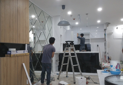 Quy trình xây dựng nhà: Sản xuất, lắp đặt nội thất