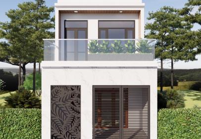 Nhà phố 2 tầng cho đôi vợ chồng trẻ tại Hóc môn